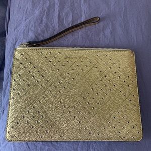 Michael Kors Gold Grommet Clutch NWOT